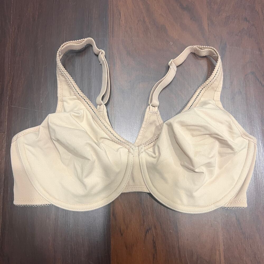 Wacoal Bra‎ 855247 38D Beige Underwire Bra Soft Cup